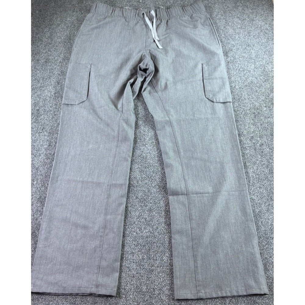 FIGS Scrub Pants Mens XL Gray Cargo Technical Collection Stretch Nursing Work